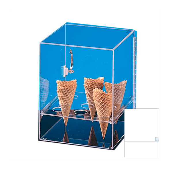 Display for 9 Ice Cream Cones with Acrylic Transparent Door